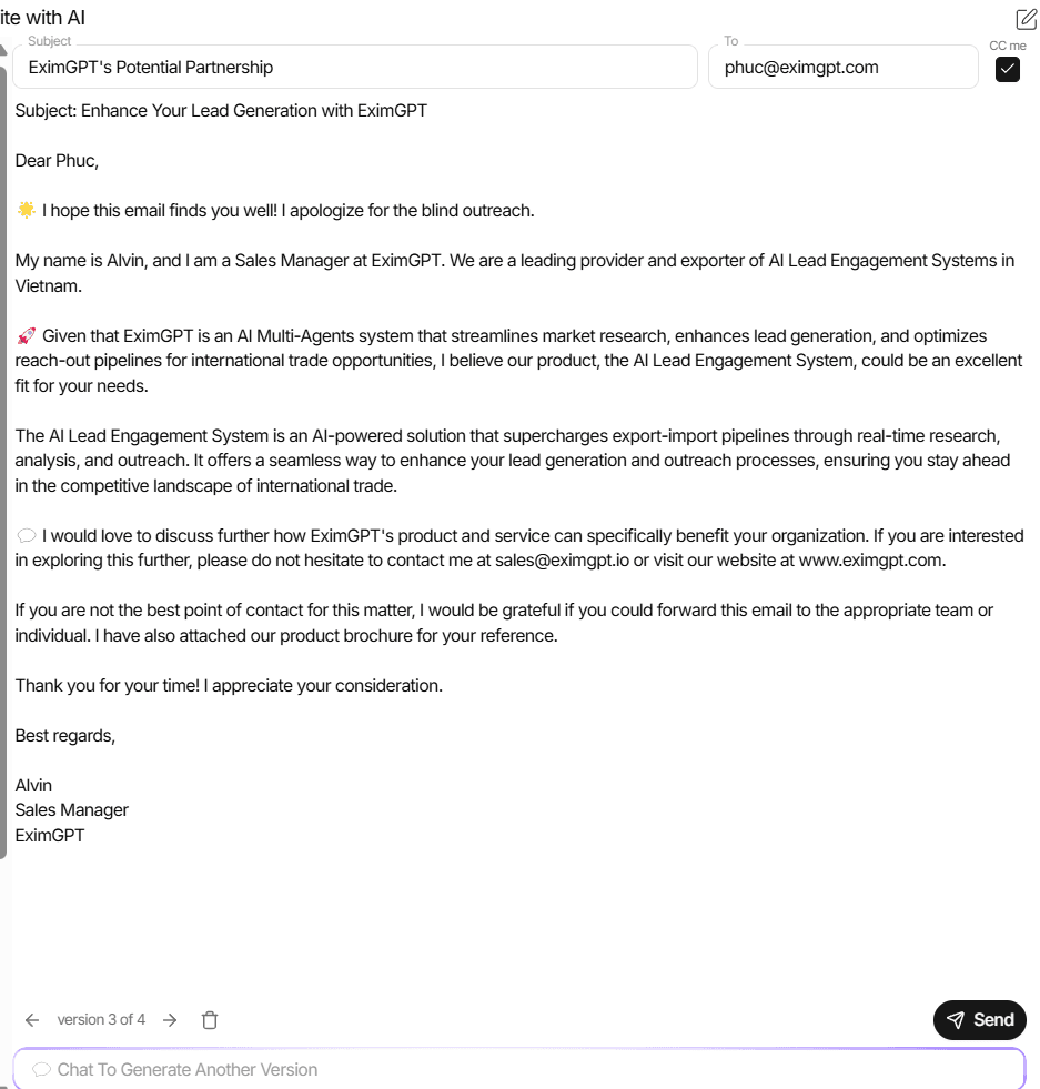 Email Personalized